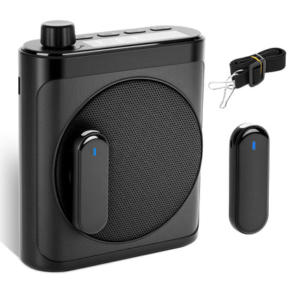 Sunnymark Voice Amplifier Wireless Microphone with Bluetooth Lavalier (Black)