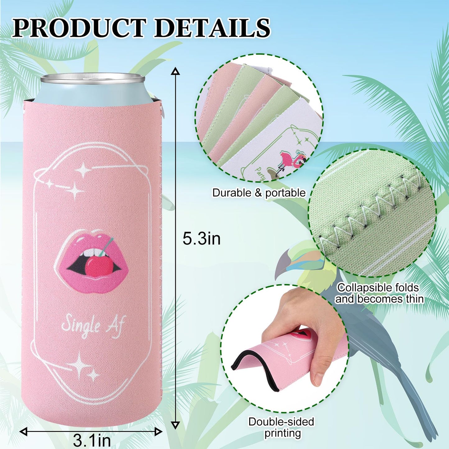 SiliFine 12 Pack Funny Margs and Matrimony Martini Can Coolers Skinny Bachelorette Party Can Sleeves Bride Beer Cup Holder Set Cocktail Wine Themed Party Favors Bulk for Bride Bridesmaid Gifts
