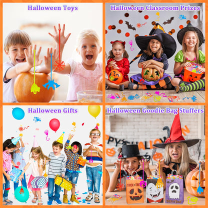 Bulk Sticky Hands Party Favors Supplies for Toddlers 60 PCS, Halloween Non Candy Trick or Treat Items for Kids, Birthday Pinata Goody Bag Stuffers, Small Classroom Toys Gifts Prizes for Boys Girls