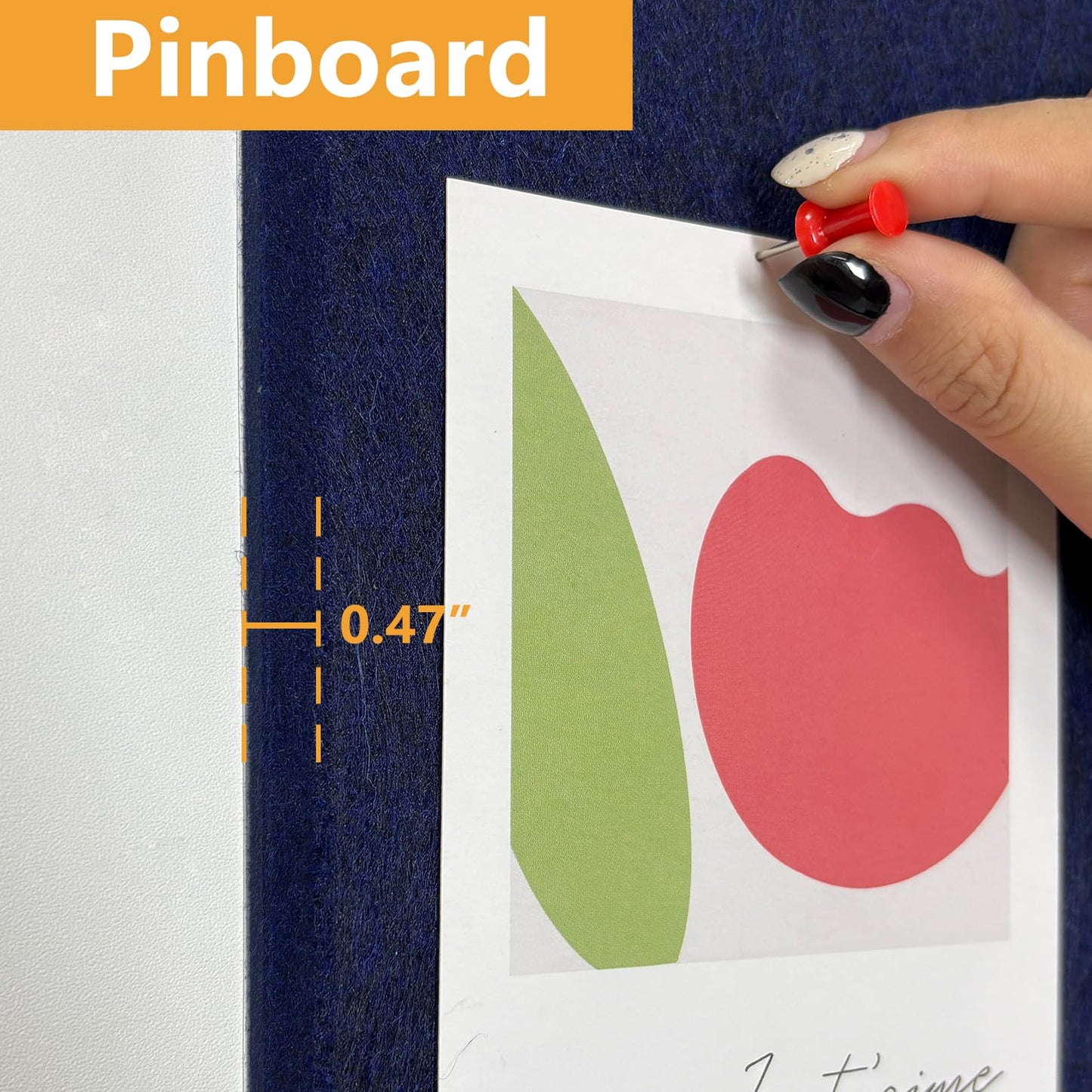 Thick Cork Board Tiles for Wall with Push Pins, Removable 36"x24"x0.47" Bulletin Board Sets, Magrowill 6 Packs Felt Panels Self-Adhesive Pin Board