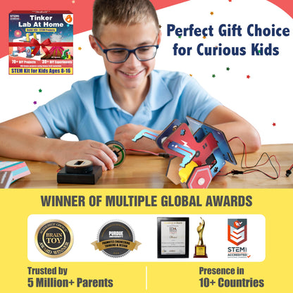 Butterfly EduFields 200+ Jumbo STEM Projects Kit for Kids Age 12-14 | Engineering & Science Experiments for 8-12 Year Olds | Electronics Circuits | Best Birthday Gift for Kids Age 12-14