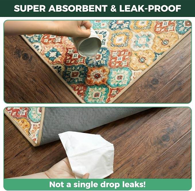 FXW Washable Pee Pads for Dogs, Puppy Pads with Super Absorbent, Specifically Designed for 36inch Cages, 23" x 35" Rectangle, Beige Gourd, 2 Packs