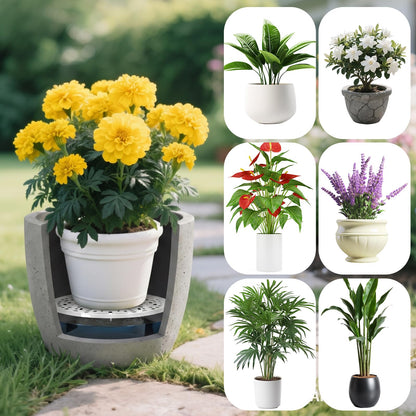 luperasol 8PCS Planter Inserts for Large Pots, 13" Reusable Round Planter Inserts for Large Tall Pots and Liner with Drainage Holes for Place Inside Planters Use Less Potting Soil