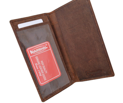 Hand Crafted Genuine Soft Leather Checkbook Cover simple-156 (Vintage)