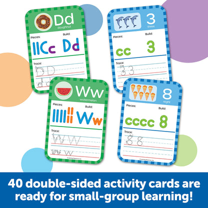 Learning Resources Skill Builders! Letter & Number Maker Classroom Set, 200 Pieces, Age 5+, counting, alphabet, number skills, teacher supplies, school supplies, letters and numbers