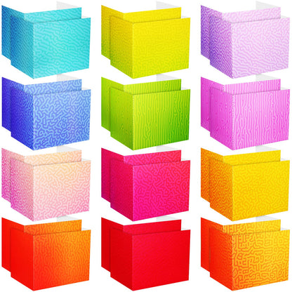 SATINIOR 24 Pcs Privacy Folders for Students, Desk Dividers for Classroom Testing, Student Privacy Boards Classroom Must Have, School Teacher Supplies(Swirl Style,Colorful)