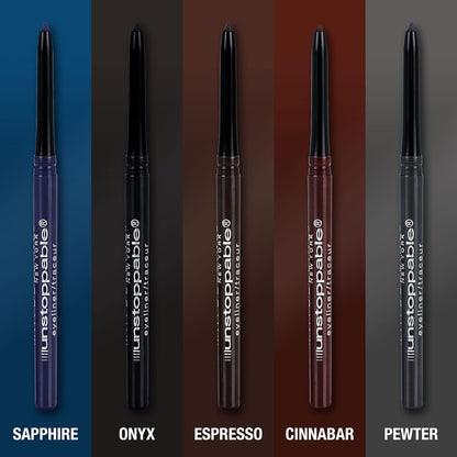 Maybelline Unstoppable Waterproof Mechanical Brown Eyeliner Pencil, Easy to Apply, Smooth Glide, Up to 24 Hour Wear, Cinnabar