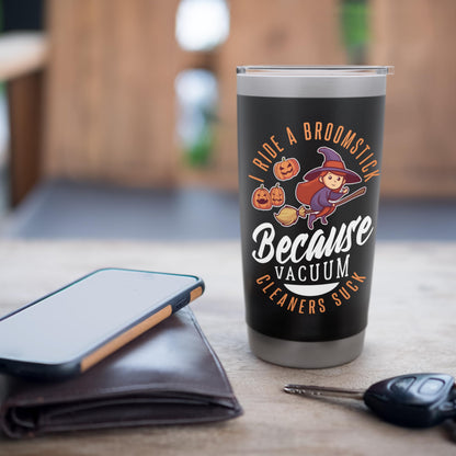 Broomstick Rider Halloween Design For Witchy Woman Stainless Steel Insulated Tumbler