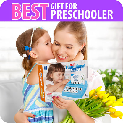 Yolscue Montessori Matching Letter Games,Educational Toys for 3-8 Year Olds Boys Girls,Alphabet Learning Toys for Kids Ages 3-8 Years,Birthday Party Gifts for 3-8 Year Olds Boys Girls(Purple)