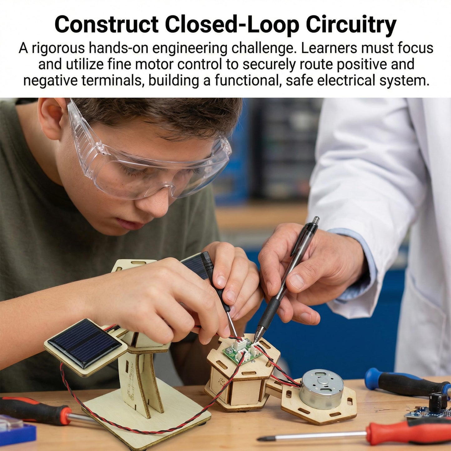 DIY Solar Power Satellite Model Kit, Alternative Energy & Space Science Building Project, Science Classroom Must Haves & Homeschool Teaching Supplies