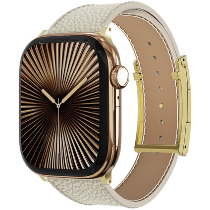 Leather Magnetic Watch Band Compatible with Apple Watch Ultra 49mm 46mm 45mm 44mm 42mm 41mm 40mm 38mm, Designer Replacement Strap for Women Men iWatch Series 9/8/7/6/5/4/3/2/1/SE/Ultra 2