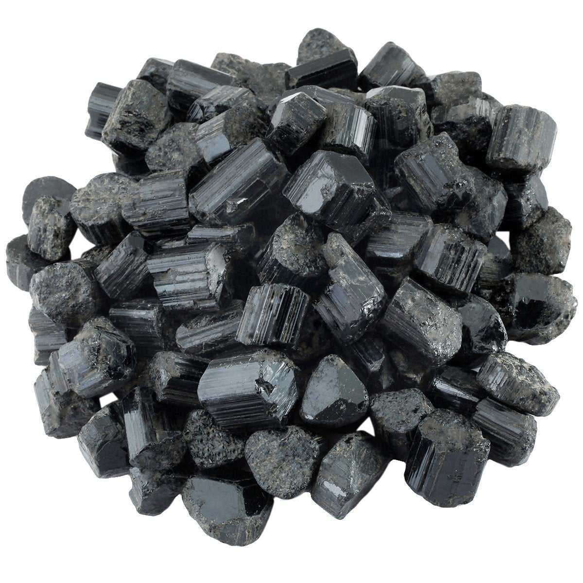 rockcloud 1 lb Natural Crystals Raw Rough Stones for Cabbing,Tumbling,Cutting,Lapidary,Polishing,Reiki Crytsal Healing,Black Tourmaline Small Size