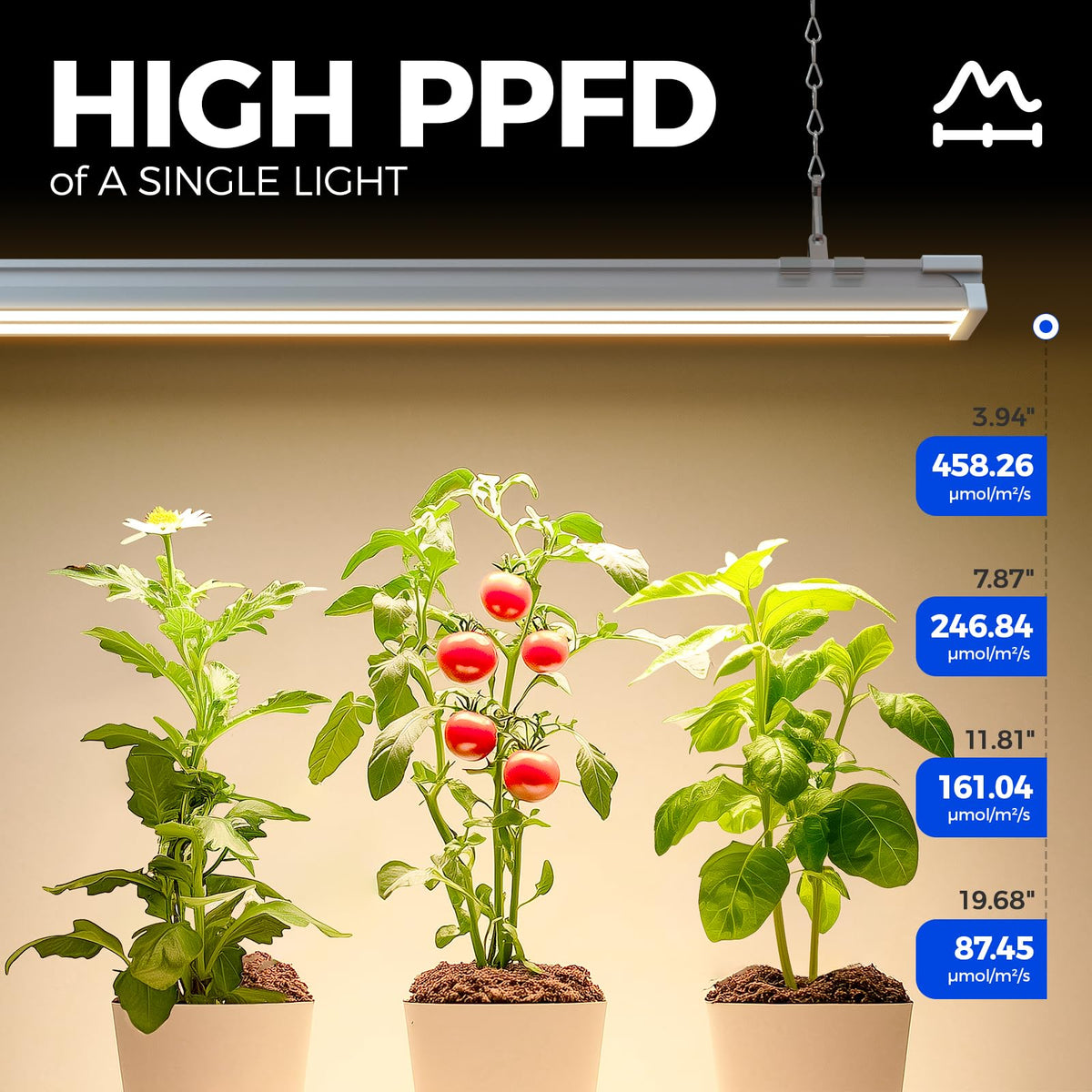 Barrina TX-S60 Grow Light, 60W, Full Spectrum, 4FT, Aluminium, 3000K+6500K+660nm, Linkable, Indoor/Greenhouse,