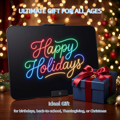 22 Inch Extra Large LCD Writing Tablet, Type-C Rechargeable Drawing Pad for Kids and Adults, Giant Electronic Doodle Board, Reusable Digital Whiteboard for Home Office & Gifts (Black)