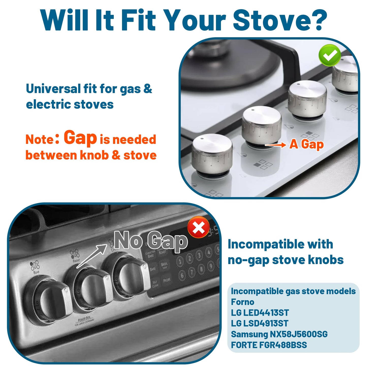 Childproof Stove Knob Safety Covers, Oven Knob Covers for Child Safety 5 Pack, Black Stove Knob Covers & Gas Stove Locks,Heat-Resistant Adhesive,Double-Key Baby Proof Covers for Gas/Electric Burner