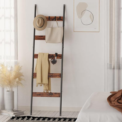 5-Tier Blanket Ladder & 3-Tier Side Table