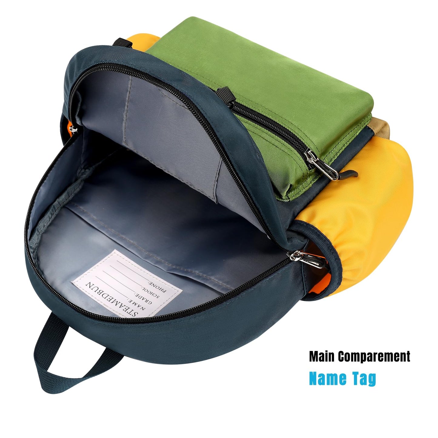STEAMEDBUN Toddler Backpack for Boys 2-4: Kids Backpack Boys Girls - Preschool Kindergarten Daycare Backpacks - 12 inch