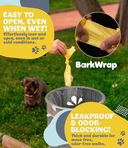 Biodegradable Compostable Dog Poop Bags Rolls – 240 Raspberry Scented Bag Extra Thick Plant Based Leak-Proof Dog Waste Bags, Easy Open, Certified Home Compostable Earth Friendly 10% To Charity