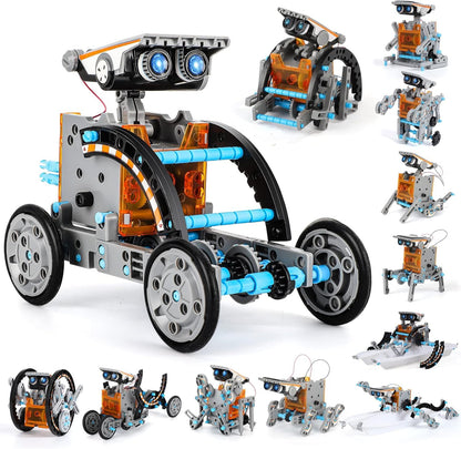 Lucky Doug Solar Power Robot Building Kits Toys for Boys Girls Ages 8-13, STEM Kit Gifts for Kids 8 9 10 11 12 13 Years, DIY Educational Science Building Robotic Set Gifts for Teenagers
