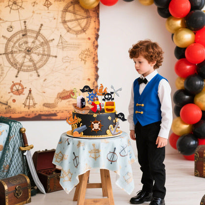 Pirate Birthday Cake Decoration Pirate Birthday Party Supplies Treasure Chest Cake Decoration Pirate Cupcake Picks Pirate Ship Cake Decoration Treasure Hunt Cake Decor