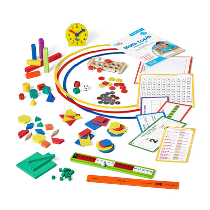 Reagan Tunstall & Kristina Grant hand2mind Small Group Math Sets - K-1, Math Manipulatives - Base Ten, RekenRods, Pattern Blocks, Attribute Blocks, Two Color Counters