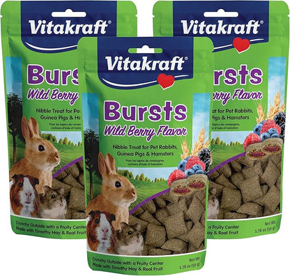 Vitakraft Bursts Small Animal Treat Wild Berry Flavor 5.28 oz