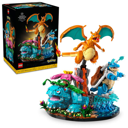 LEGO Pokémon Venusaur, Charizard and Blastoise - Building Set for Adults, Ages 18+ - Collectible Pokémon Figures - Gift Idea for Men & Women - 72153