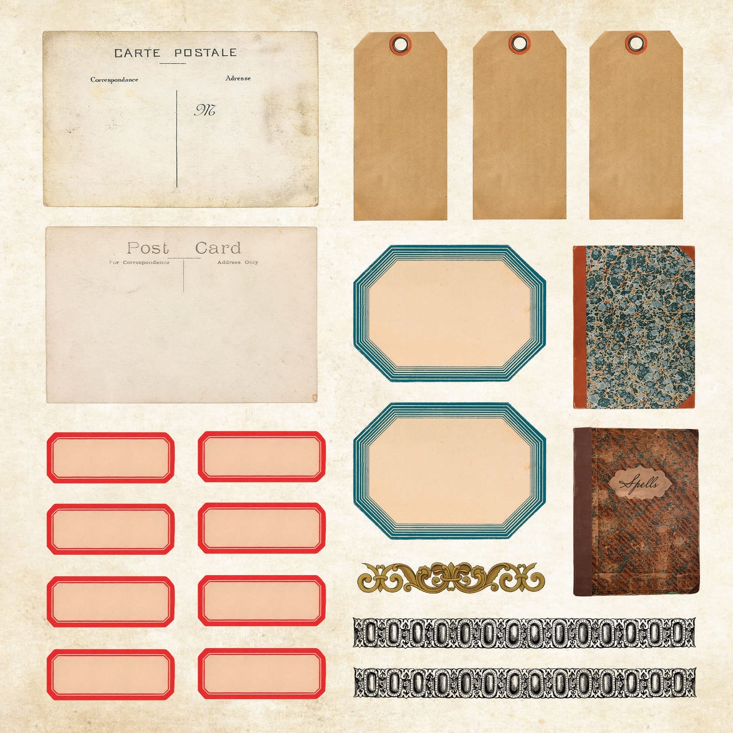 Mystical Ephemera! An Enchanting Vintage Sticker Book (over 900 stickers)
