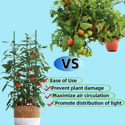 36PCS Plant Stake Arms for Tomato Cage，Expandable 11.8" Plant Supports Trellis Connector Clips for 11mm Garden Plants Stakes Stand Outdoor/Indoor