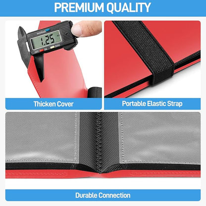 Card Binder, Upgraded 4 Pockets Trading Card Binder for Cards, Mini Collection Card Album, 160 Pockets Small Card Book Holder - Red