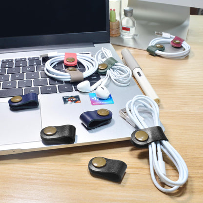 CAILLU Cord Organizer,Cord Keeper,Cable Organizer USB Holder,Cable Straps,Earbud case,wrap Headphone,Headset Winder,Earphone Clips Ties,Stocking Stuffers for Men Gifts