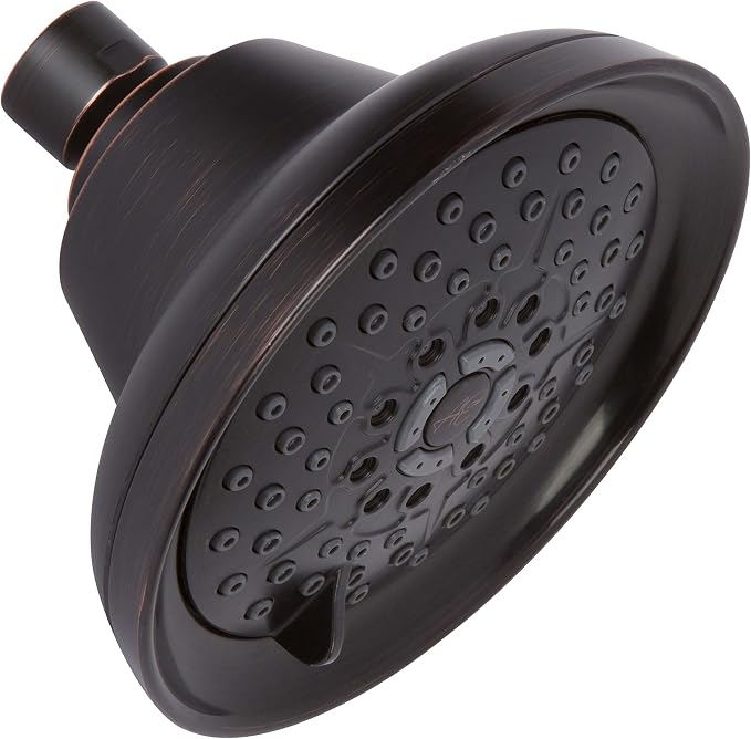 Aqua Elegante Massage Shower Head With Mist - High Pressure Boosting, Adjustable Massaging Rainfall Showerhead For Low Flow Showers With Water Saving Nozzles - 1.8 GPM - Oil-Rubbed Bronze