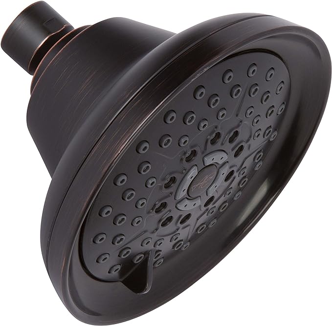 Aqua Elegante Massage Shower Head With Mist - High Pressure Boosting, Adjustable Massaging Rainfall Showerhead For Low Flow Showers With Water Saving Nozzles - 2.5 GPM - Oil-Rubbed Bronze