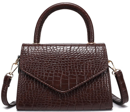 JHVYF Women's Mini Satchel Bag Small Crossbody Purse with Top Handle, Trendy Shoulder Bag for Ladies, Elegant Day-to-Night Purse Coffee Purse