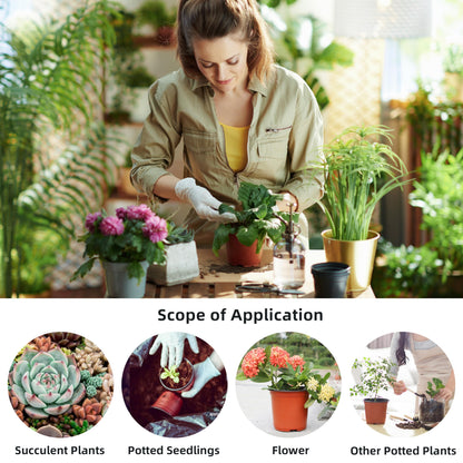 LWWTBS Plant Nursery Pot/Pots 100 Pcs 6" Plastic Small Plants Pots Flower Pots Seed Starting Pots for Plants Indoor Outdoor Seeding pots (with 100 Plant Labels)