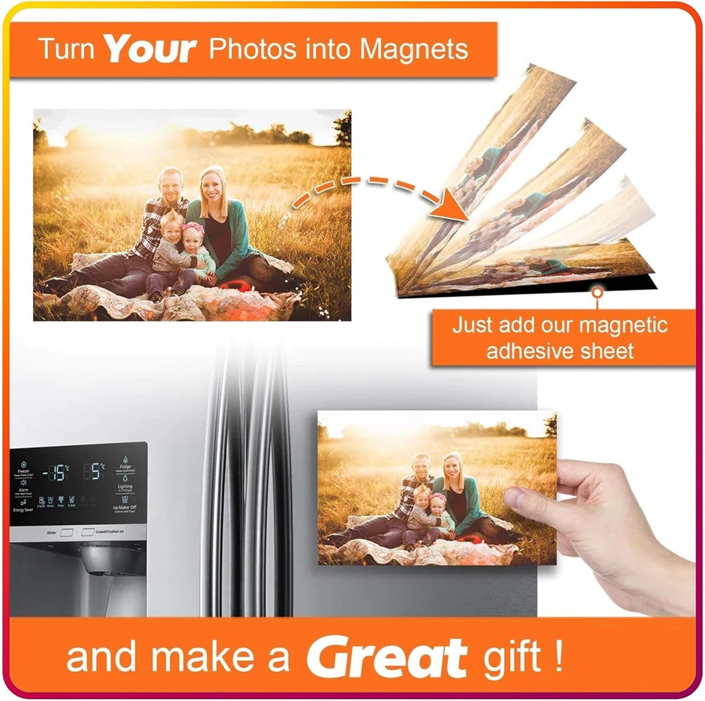 Business Card Magnets Peel and Stick 250 Pack - 2" x 3.5 Magnetic Sheets with Adhesive Backing for Crafts, DIY - Strong Craft Flexible Self Sticky Magnet Set for School Classroom, Fridge, Photo, Cards