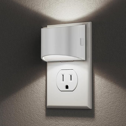 DORESshop LED Night Light[2 Pack], Night Lights Plug into Wall, 3 Level Brightness Adjustable Plug in Night Light, Dusk to Dawn Sensor Nightlights for Adults,Bedroom,Bathroom,Hallway, 5000K