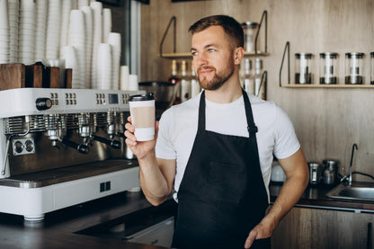 Homelance Coffee Sleeves 900 Pcs – Corrugated Brown Kraft Paper Cups Sleeves Fit 12oz, 16oz, 20oz, 22oz & 24oz Cups – Recyclable & Disposable – Perfect for Hot Drink in Cafes & Offices (Pack of 900)