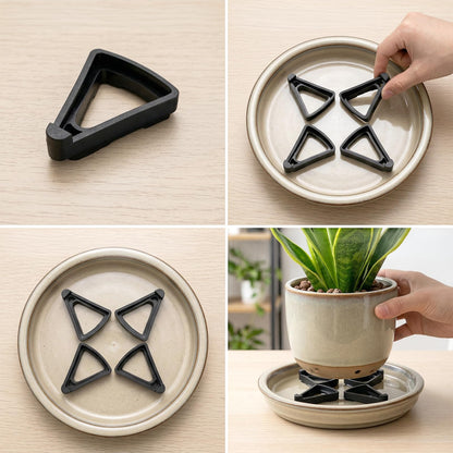 Elsjoy 60 Pack Pot Feet for Outdoor & Indoor Planters, Garden Plant Pot Risers Flower Pot Lifter, Planter Pot Support Feet for Drainage