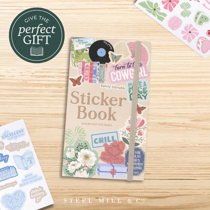 Steel Mill & Co. Assorted Sticker Book with 35 Sheets, Volume 1
