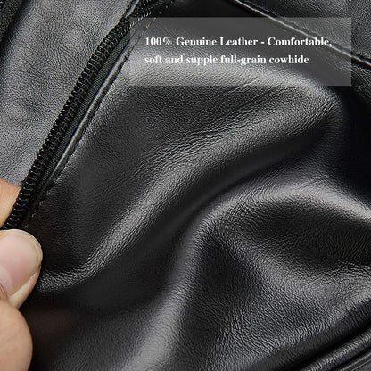 Genuine Leather Mens Sling Bag Triangle Small Women Crossbody Bags Purses Front Chest Day Pack One Shoulder Strap Backpack