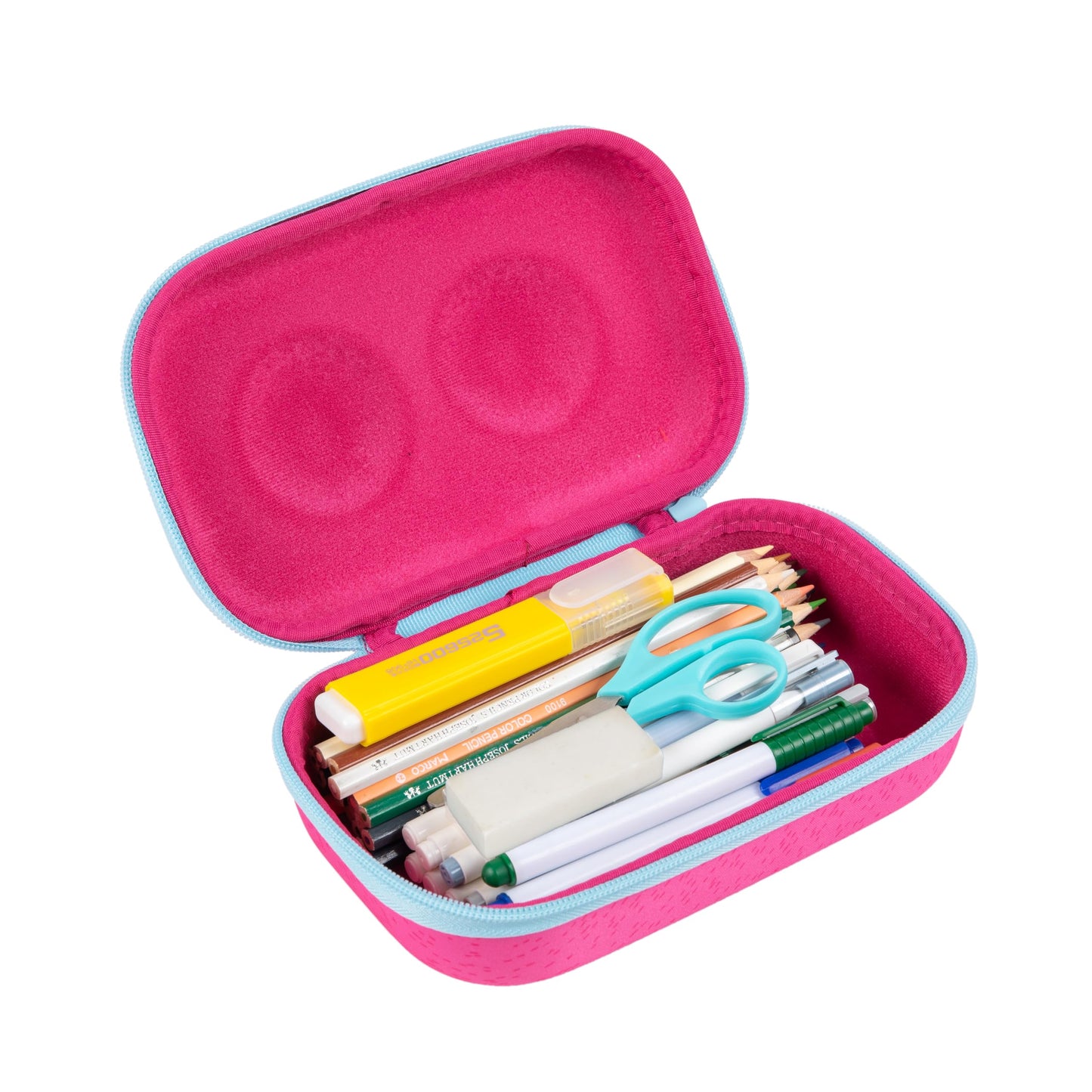 ZIPIT Kitty Pencil Box for Girls, Large Capacity Cute Pencil Case for School, Stationery Organizer Box