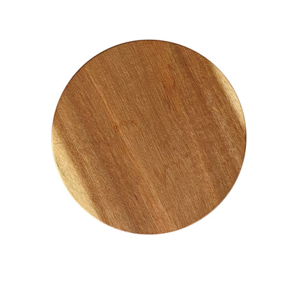 12 Pack Acacia Wood Drink Coasters, 3.74 Inch Round Wooden Cup Coasters