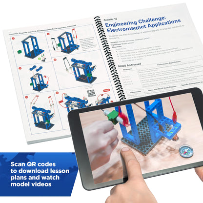 Thames & Kosmos Forces & Interactions: Middle School Classroom Kit | NGSS-Aligned for Physics & Engineering Classes| Teacher Guide & Lesson Plans | Durable, Timed for Classroom Use, Includes Storage
