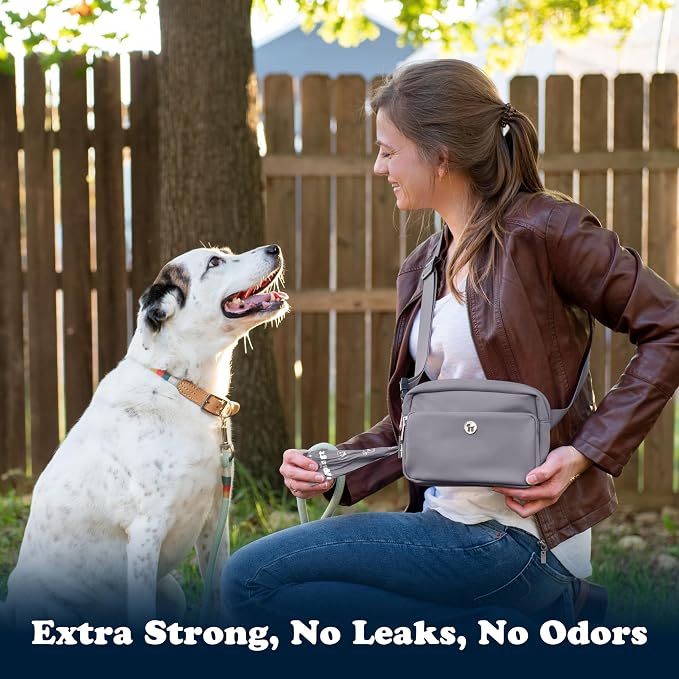 Puppington Certified Home Compostable Poop Bags - ASTM D6400 Compliant - 270 Extra Thick Bags - Plant Based - Pairs with Puppington 3-in-1 Bag & Fits all Standard Poop Bag Dispensers (Charcoal Gray)