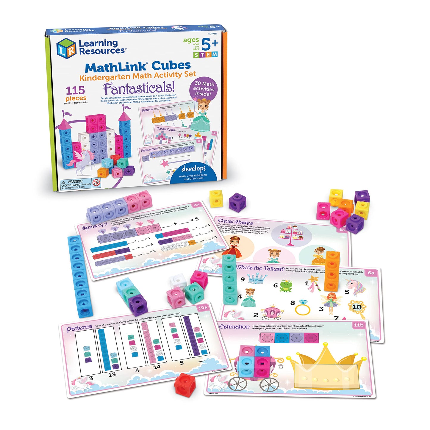 Fantastical Kindergarten Math Activity Set: MathLink Cubes by Learning Resources