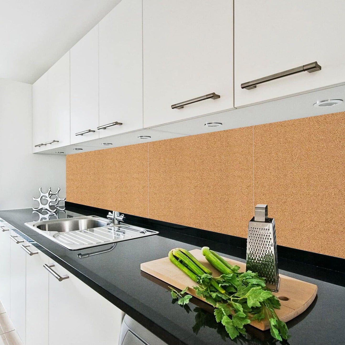 ZHIDIAN Cork Roll 12" x 48", 1/4" Thick Non-Adhesive Small Bulletin Board Frameless Corkboard Sheet for Wall Office 1' x 4' Roll of Cork for DIY Projects