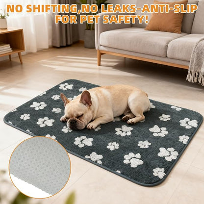KOOLTAIL Washable & Waterproof Dog Whelping Pad for Large Dogs, 36x41in Super Absorbent & Soft Warm Plush Puppy Pads Potty Training, Quick Dry Reusable Pet Mats for Whelping Box Supplies,Playpen,Crate