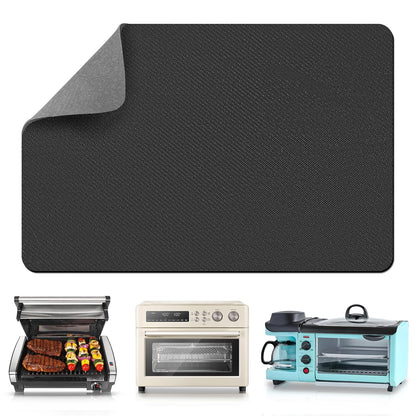 LOPNUR 14"x10" Small Appliance Slider, Appliance Sliders for Kitchen Appliances, 360° Rotating Sliding Tray for Coffee Maker, Heat Resistant Mat Cut to Fit Stand Mixer Air Fryer Microwave, Gray