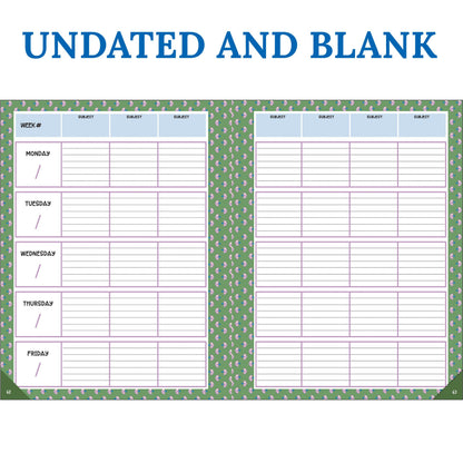 Carson Dellosa Education Fairy Tale Forest Teacher Planner, Undated 8"x11" Lesson Plan Book With Stickers, Class Schedule, Weekly Calendar, Classroom Must Haves, Homeschool Essentials, School Supplies